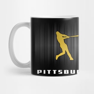 Pittsburgh Colorful Baseball Flower Souvenir Men Women Mug